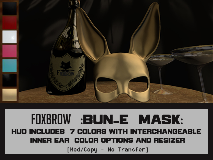 Foxbrow : Unisex Bun-E Mask