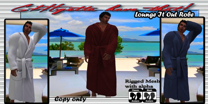 !GHT:AnaP!MESH *5MIN DEMO* MALE LOUNGE IT OUT ROBE