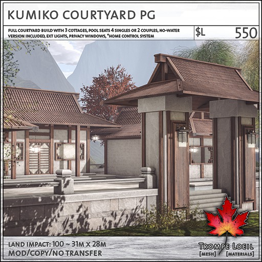 Trompe Loeil - Kumiko Courtyard PG V1.1 [mesh]