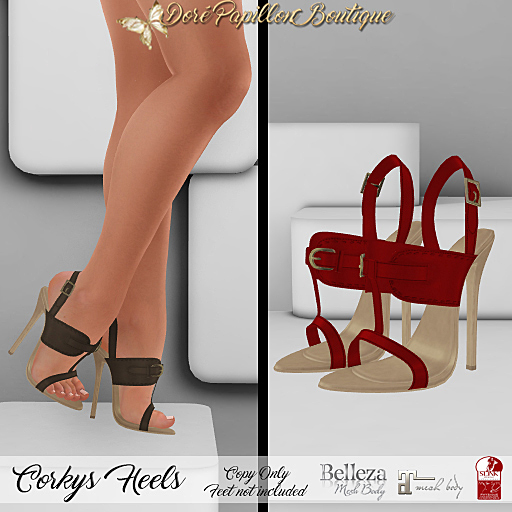 DPB Corkys Heels - Red *MAITREYA, SLINK, & BELLEZA *