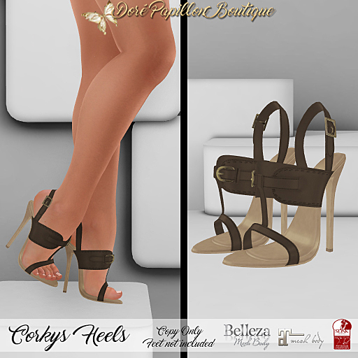 DPB Corkys Heels - Dark Chocolate *MAITREYA, SLINK, & BELLEZA *