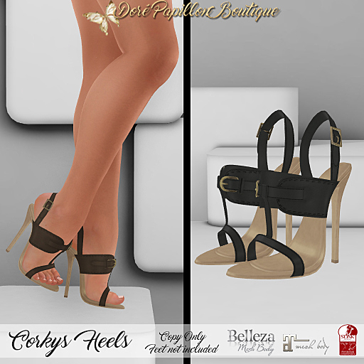 DPB Corkys Heels - Black *MAITREYA, SLINK, & BELLEZA *