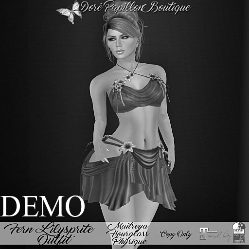 DPB Fern Lilysprite Outfit - DEMO * Maitreya, Hourglass, & Physique*