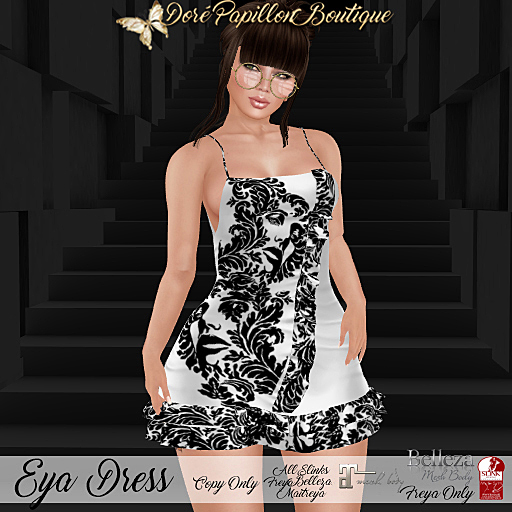 DPB Eya Dress - Fascial White * Maitreya, Slink Hour & Phys & Belleza Freya*