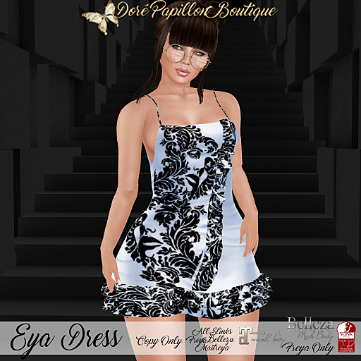 DPB Eya Dress - Fascial Baby Blue * Maitreya, Slink Hour & Phys & Belleza Freya*