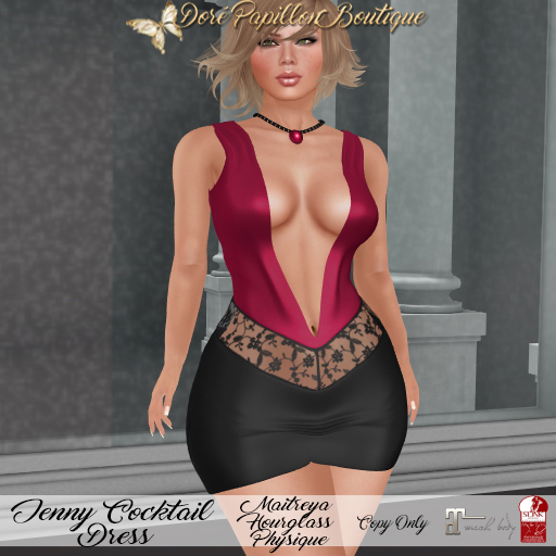 DPB Jenny Cocktail Dress - Pink * Maitreya, Hourglass, & Physique *