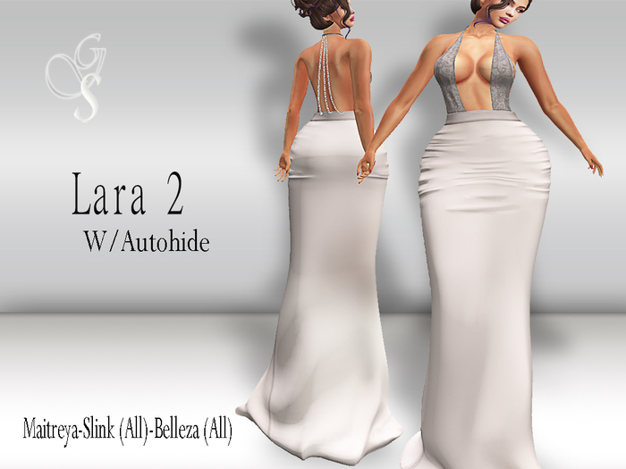 !GS- LARA GOWN DRESS 2 W/AUTOHIDE