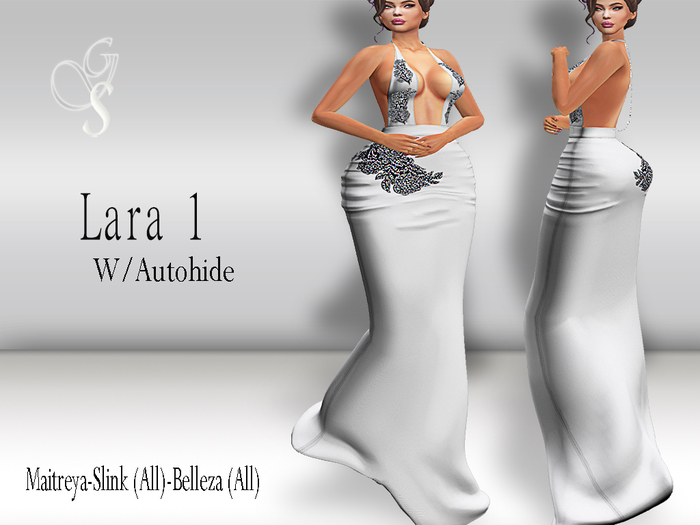 !GS- LARA GOWN DRESS 1 W/AUTOHIDE
