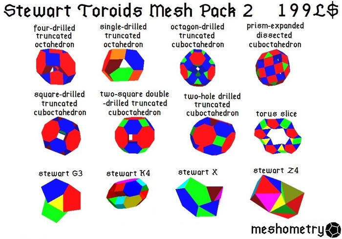 Meshometry Stewart Toroids Mesh Pack 2