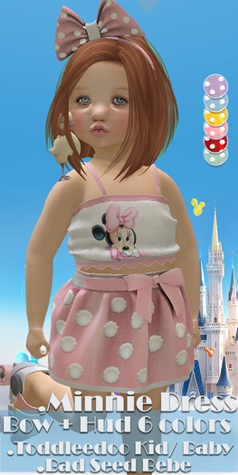 Ducky - Minnie Dress + Bow - BSBebe-TDBaby/ Kid
