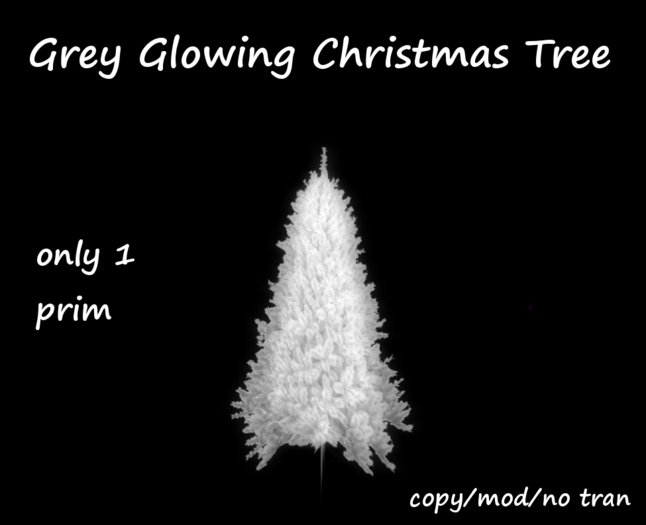 Glowing Christmas Tree Grey