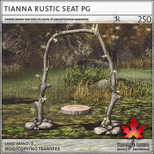 Trompe Loeil - Tianna Rustic Seat PG [mesh]