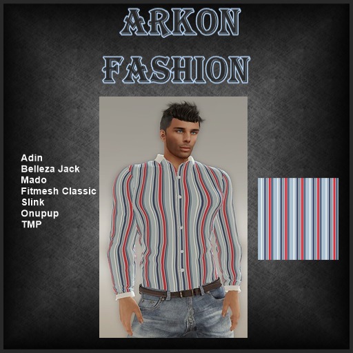 Mens tucked  stripe