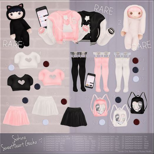 {Sakura} Sweetheart BackPack - Red