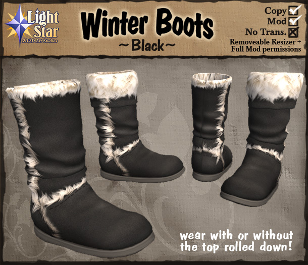 *LightStar - Winter Boots-Black