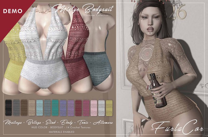 :::DEMO[FurtaCor Female] Mistye Bodysuit