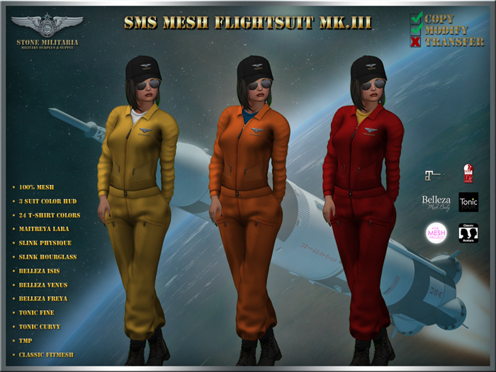 SMS Mesh Flightsuit Mk.III (female) - RESCUE