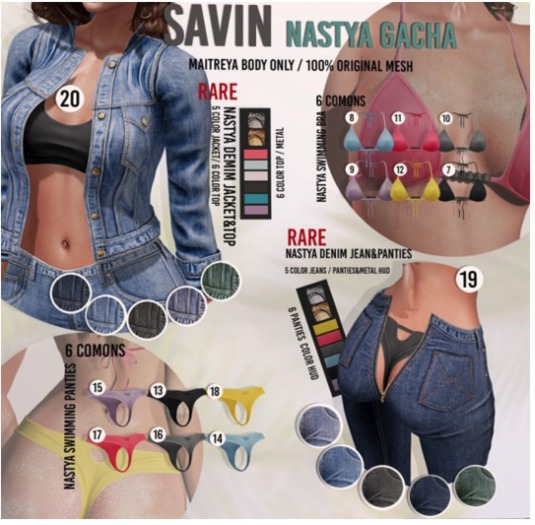 10# SAVIN - Nastya Swimming Bra - Grey