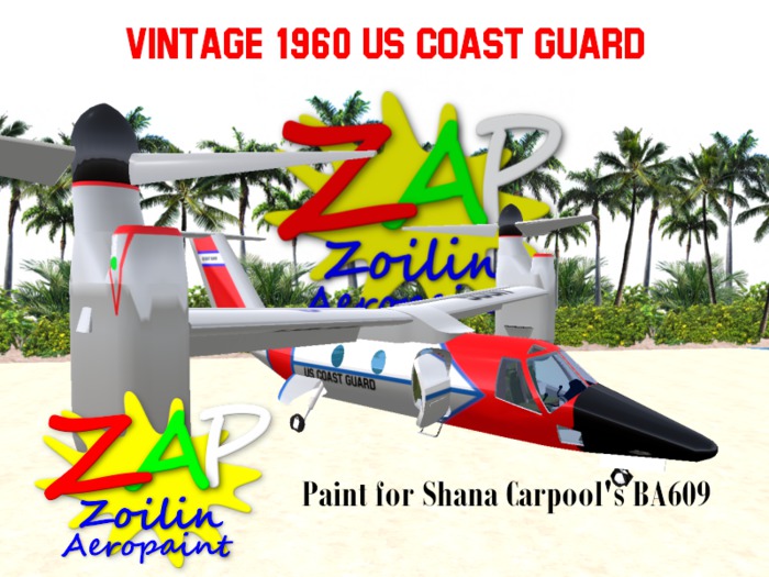 ZAP BA609 Vintage US Coast Guard