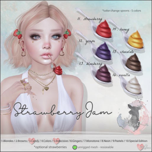 12.Doe: Strawberry Jam Spoon - Grape Jam