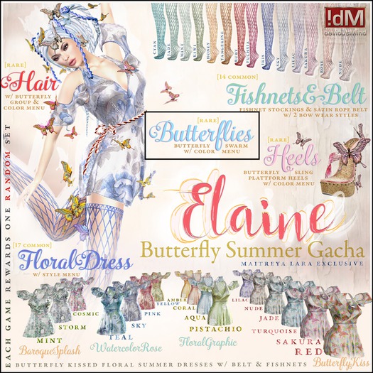 !dM Elaine **BUTTERFLIES** (BOX #33) RARE