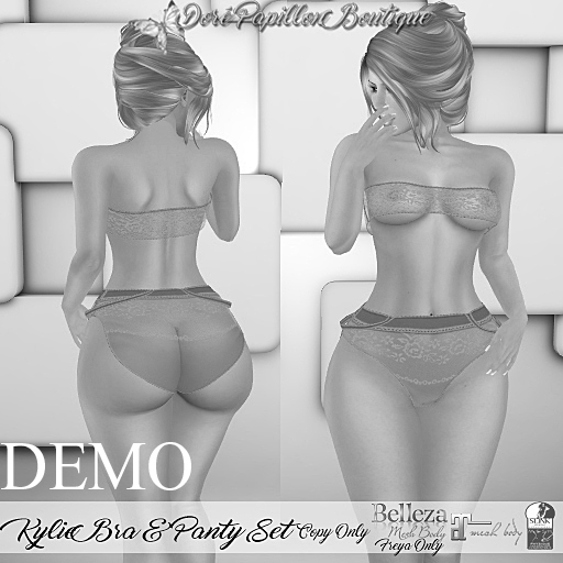 DPB Kylie Bra & Panty Set - DEMO *Maitreya, Hourglass, Physique & Freya*