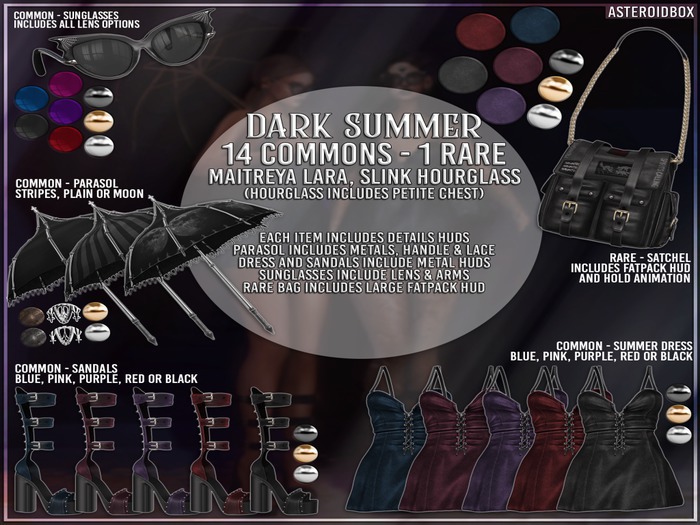 AsteroidBox. Dark Summer - Dark Satchel - RARE