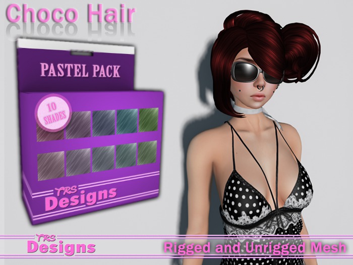 Choco Hair With Hud Pastels
