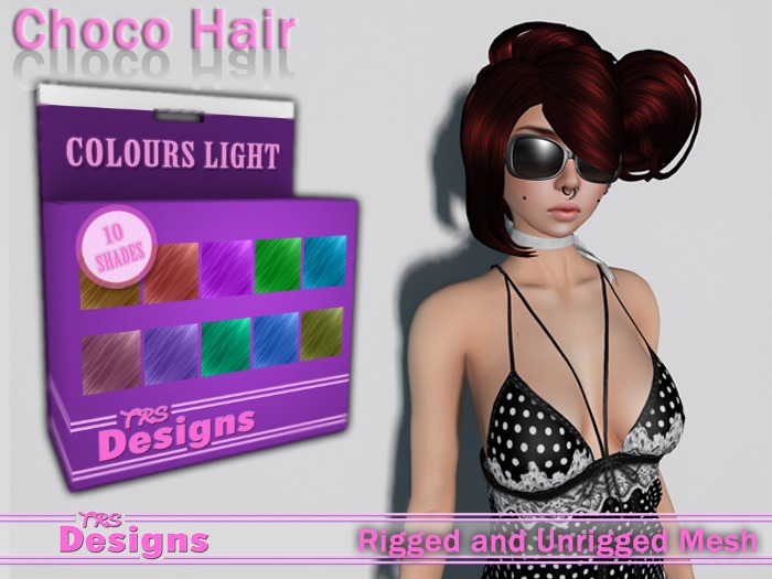 Choco Hair With Hud Colours Light