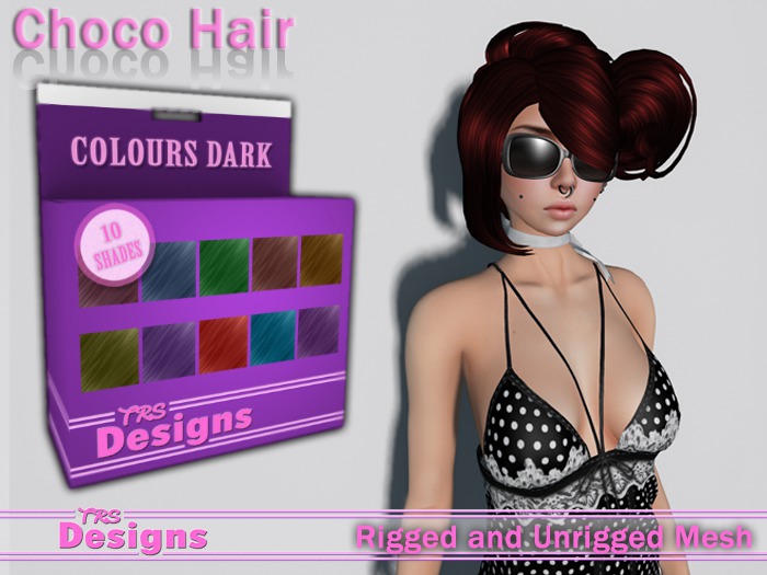 Choco Hair With Hud Colours Dark
