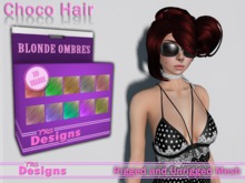 Choco Hair With Hud Blonde Ombres
