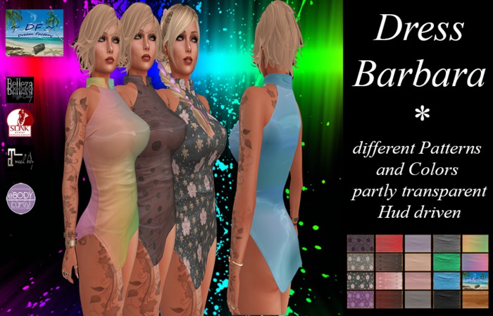 ~DF~Dress Barbara w/Hud