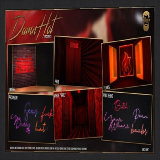[Box] Pack Neon 1 - Damn Hot Backdrops - The Bearded Guy