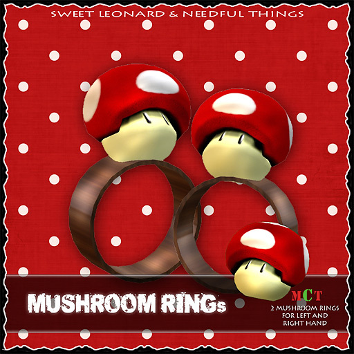 Mushroom Rings L & R