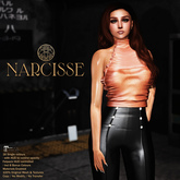 -Narcisse- ADD Ruffle Halterneck Top - ML Fatpack