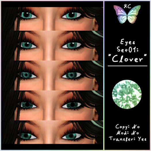KC Eyes Set 1: Clover