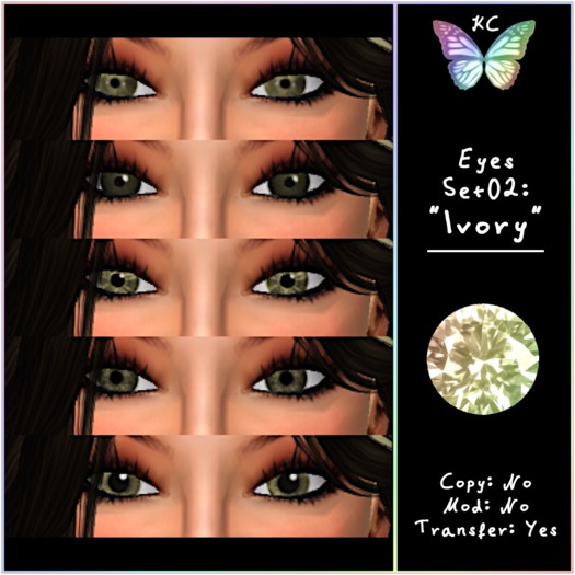 KC Eyes Set 2: Ivory