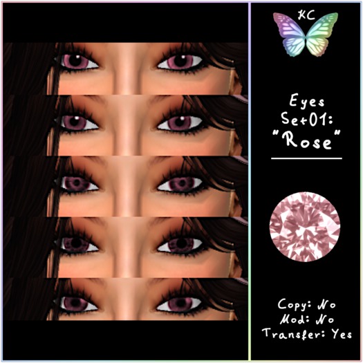 KC Eyes Set 1: Rose