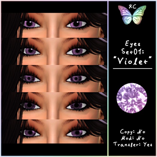 KC Eyes Set 1: Violet