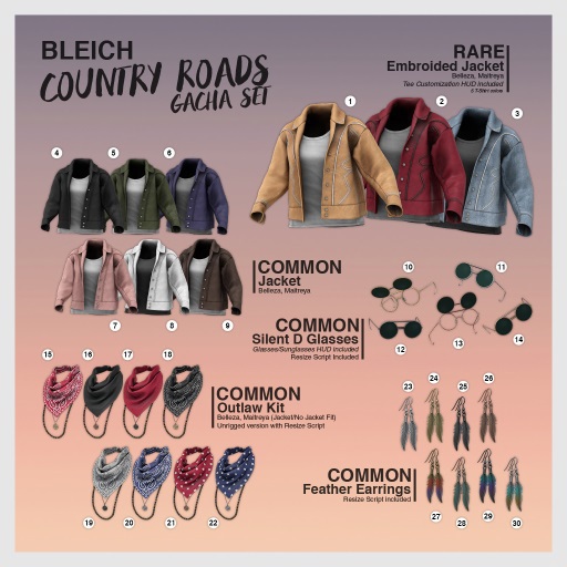 2. Bleich - Country Roads - Jacket Crimson RARE