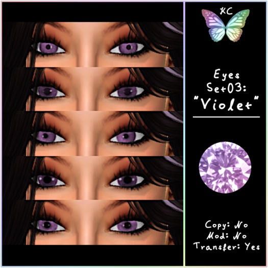 KC Eyes Set 3: Violet