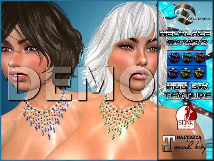 ☾ⅅⅅ☽ ☣ NECKLACE Mayas's Diamonds MAITREYA / SLINK ☣ [ DEMO ]