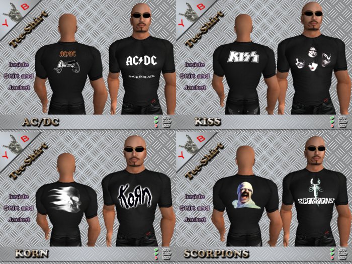 TeeShirt multipack metal 2