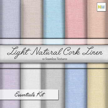 Second Life Marketplace - Light Natural Cork Linen Essentials Kit 10 ...
