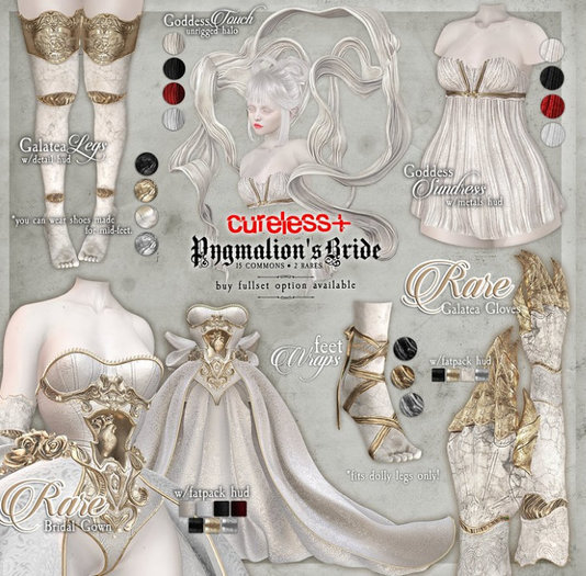 CURELESS[+] Pygmalion's Bride / M / Goddess Sundress / BLACK