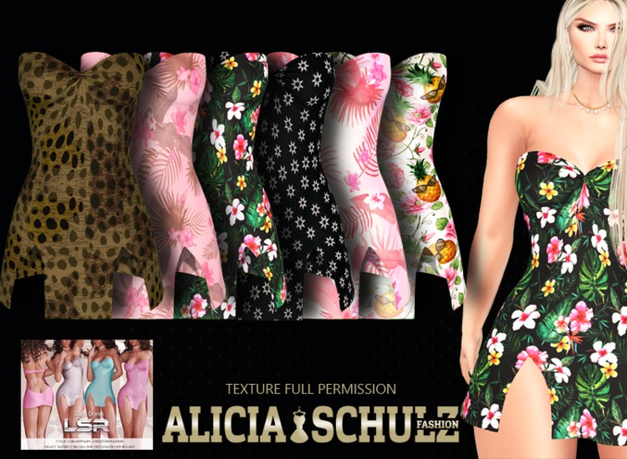 [Alicia Schulz] Texture for [LSR FP] Zara Dress Full Perm SET2