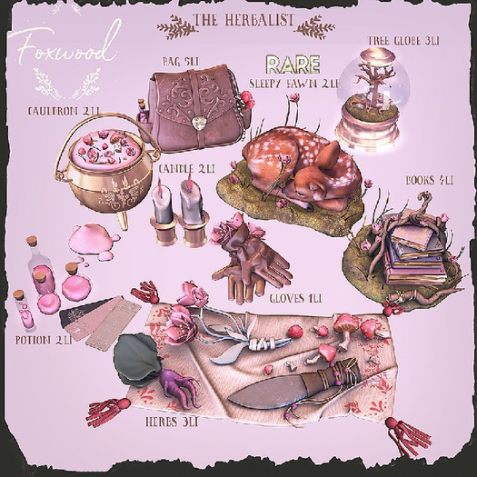 Foxwood - Herbalist - Sleepy Fawn RARE