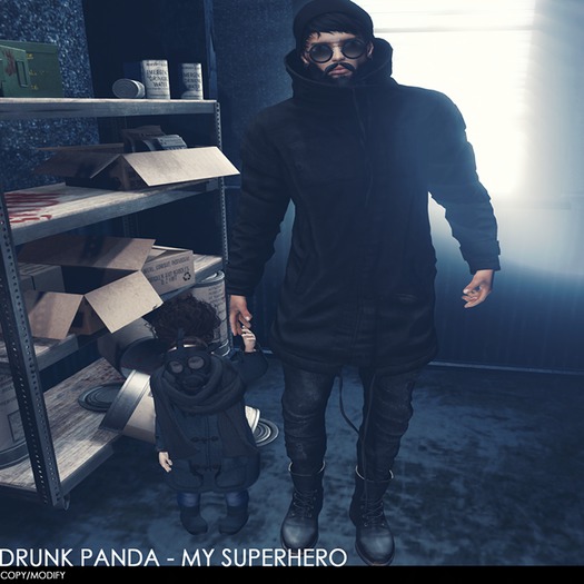 Drunk Panda - MySuperHero - Family