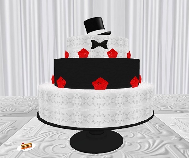 Top Hat Grooms Cake