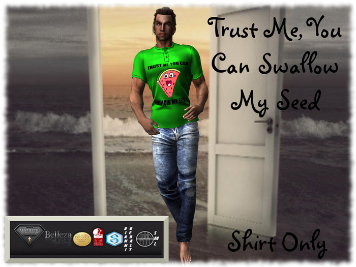 "TSF" Trust me you can swallow my seed - green - TMP